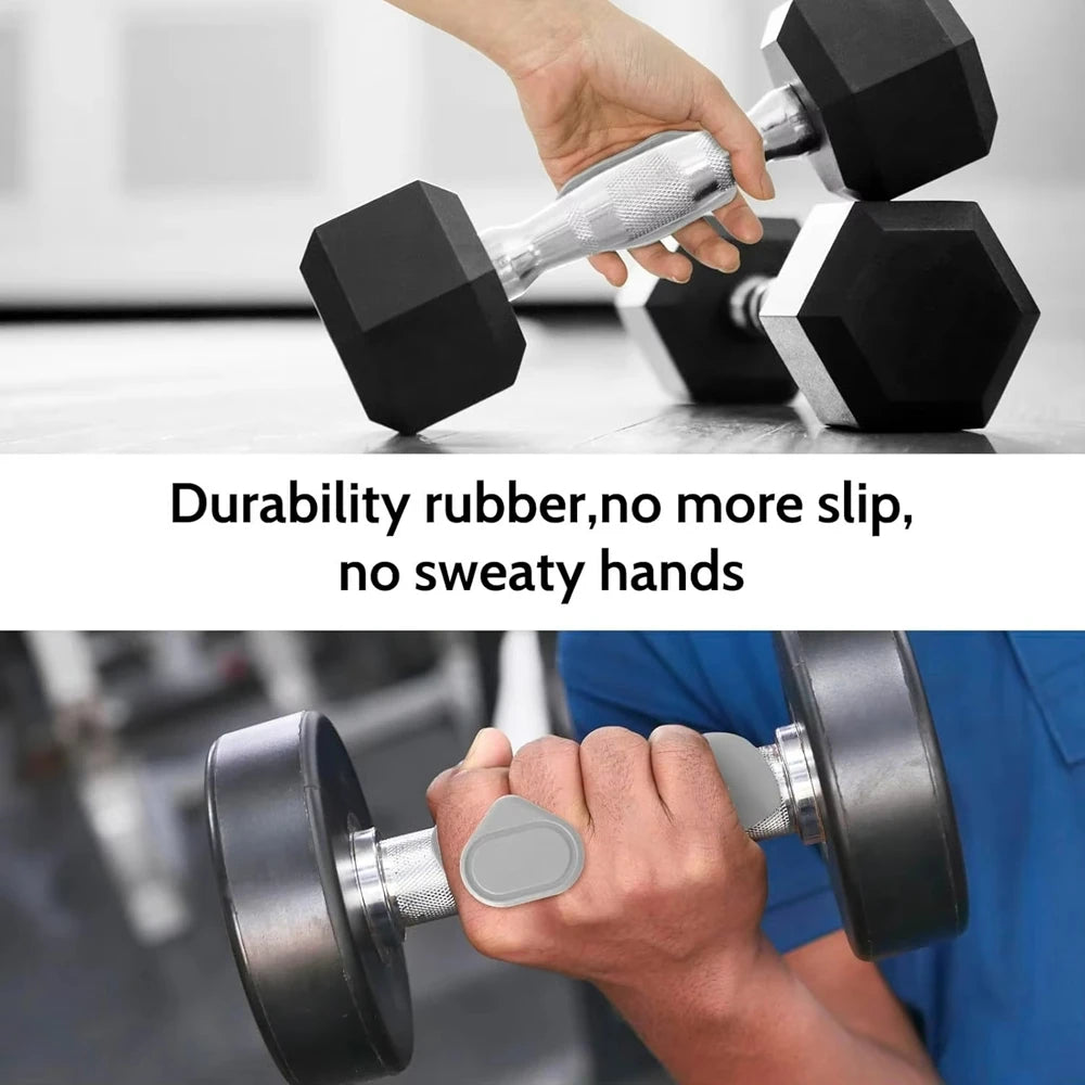 Guantes de gimnasio antideslizantes con agarre de silicona para pesas