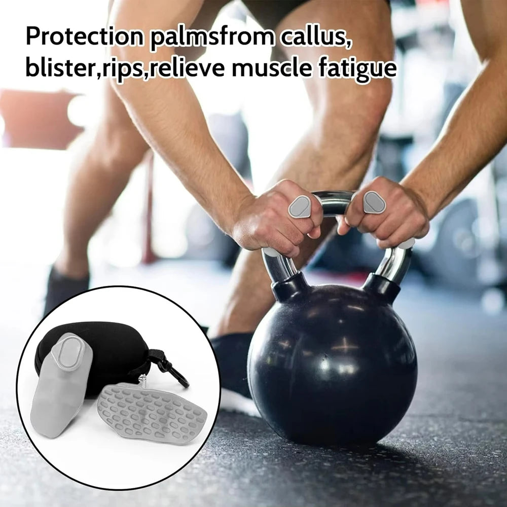 Guantes de gimnasio antideslizantes con agarre de silicona para pesas