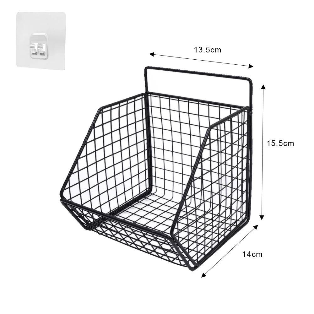 Estante de cocina montado en pared para frutas, verduras y especias
