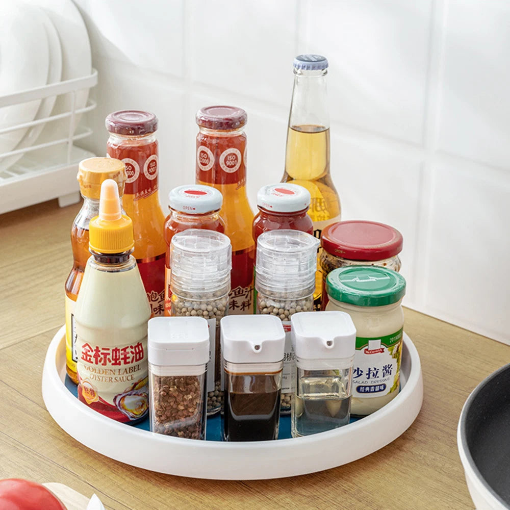 Bandeja Giratoria de Cocina – Organizador Giratorio para Especias y Condimentos