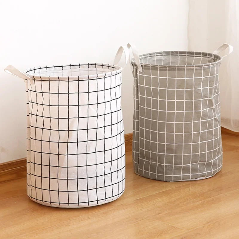 Cesto de Lavandería Plegable de Gran Capacidad - Organizador Impermeable de Algodón y Lino