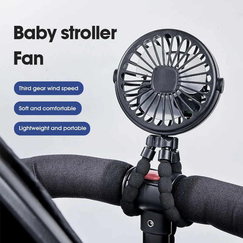 Ventilador Portátil Plegable Pulpo 5 en 1 – Silencioso, Flexible y Multifuncional