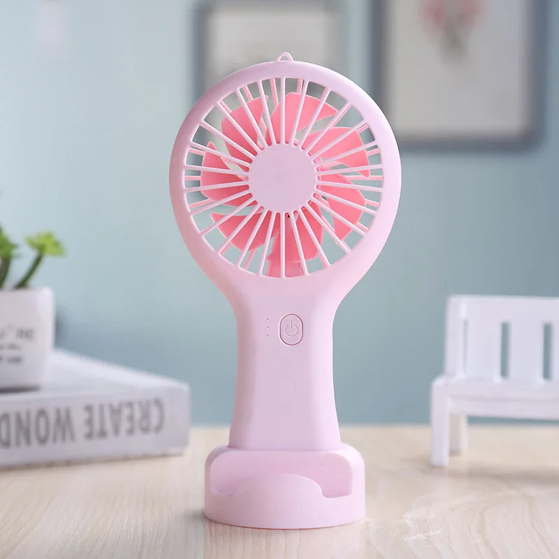 Ventilador Portátil de Mano USB Recargable con 3 Velocidades – Mini y Silencioso
