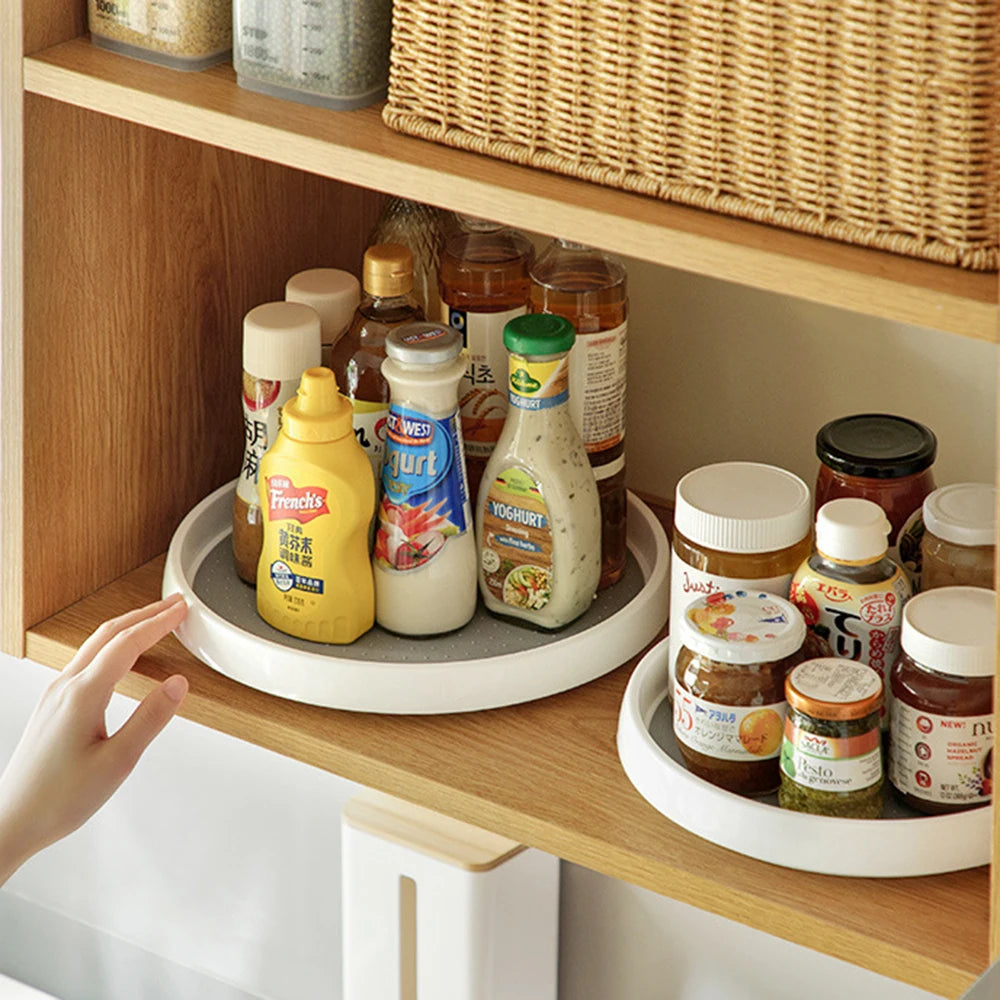 Bandeja Giratoria de Cocina – Organizador Giratorio para Especias y Condimentos