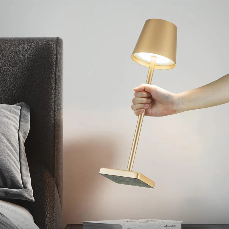 Lámpara LED de Escritorio Recargable USB – Táctil, Regulable y Decorativa