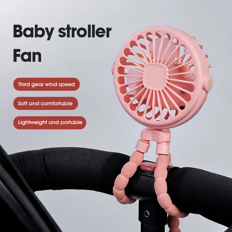 Ventilador Portátil Plegable Pulpo 5 en 1 – Silencioso, Flexible y Multifuncional