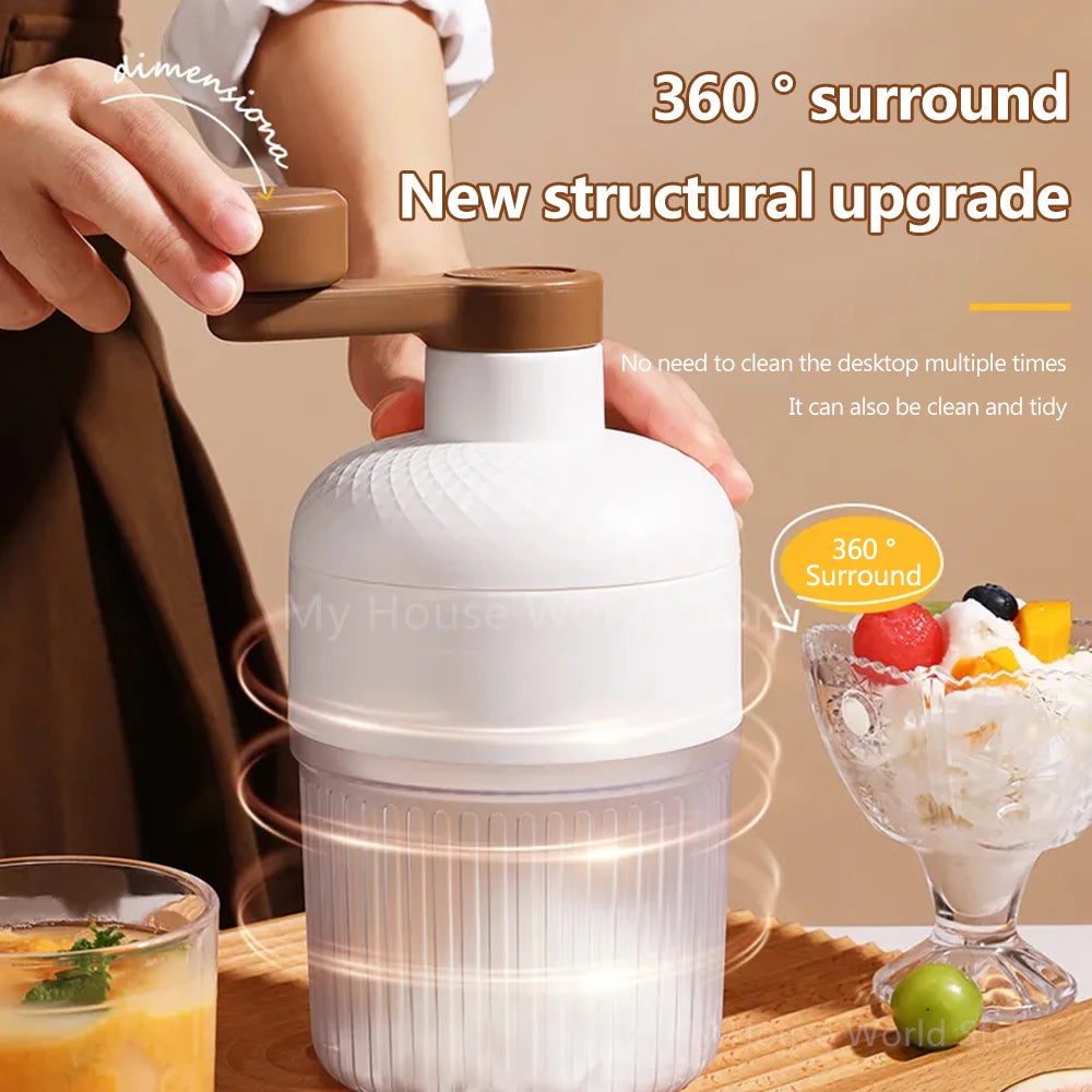 Mini Trituradora de Hielo Manual Portátil – Ideal para Granizados y Batidos Caseros