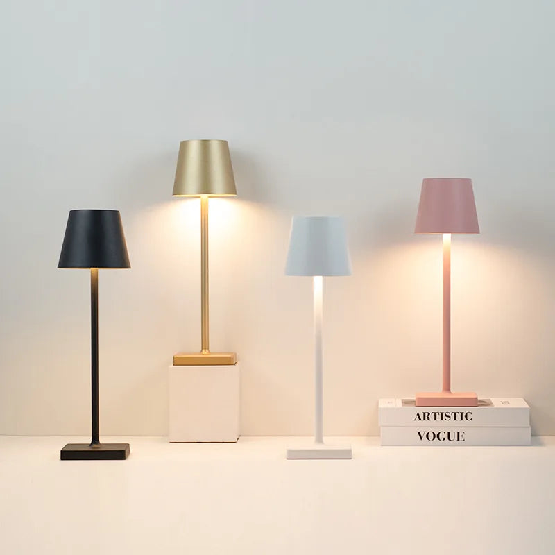 Lámpara LED de Escritorio Recargable USB – Táctil, Regulable y Decorativa