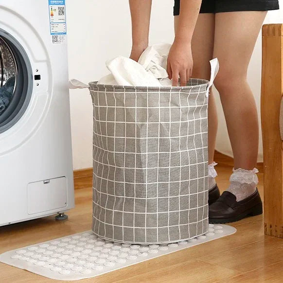 Cesto de Lavandería Plegable de Gran Capacidad - Organizador Impermeable de Algodón y Lino
