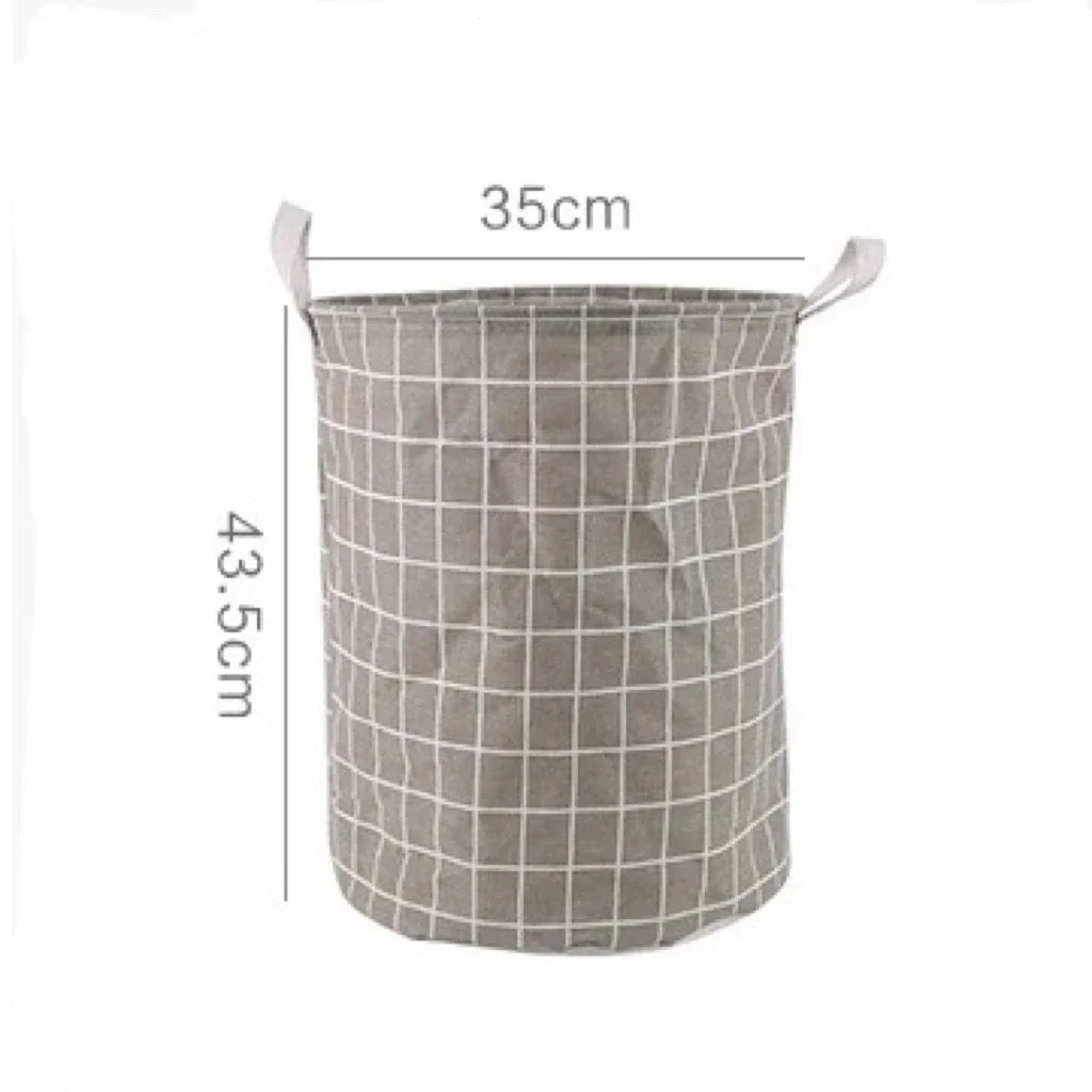 Cesto de Lavandería Plegable de Gran Capacidad - Organizador Impermeable de Algodón y Lino