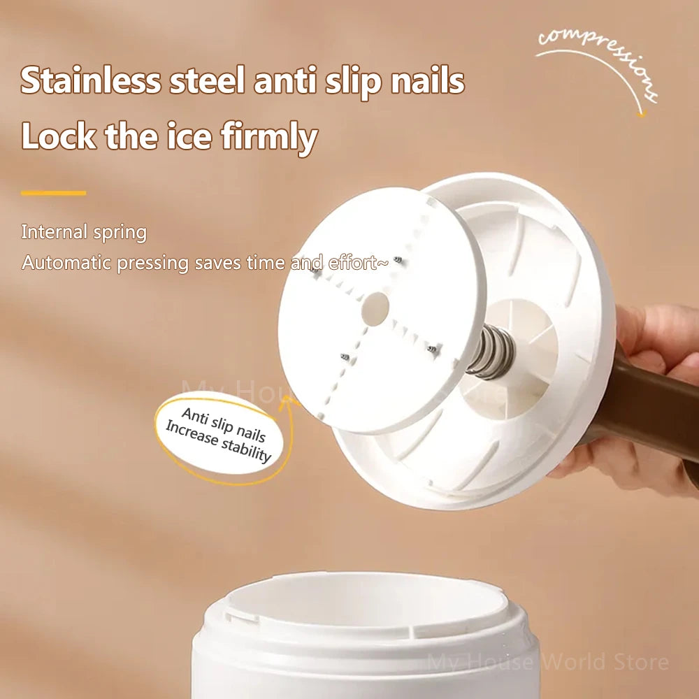 Mini Trituradora de Hielo Manual Portátil – Ideal para Granizados y Batidos Caseros