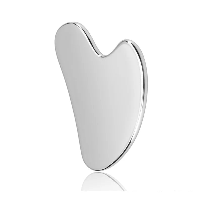 Masajeador Gua Sha de Acero Inoxidable – Placa de Raspado Facial y Corporal