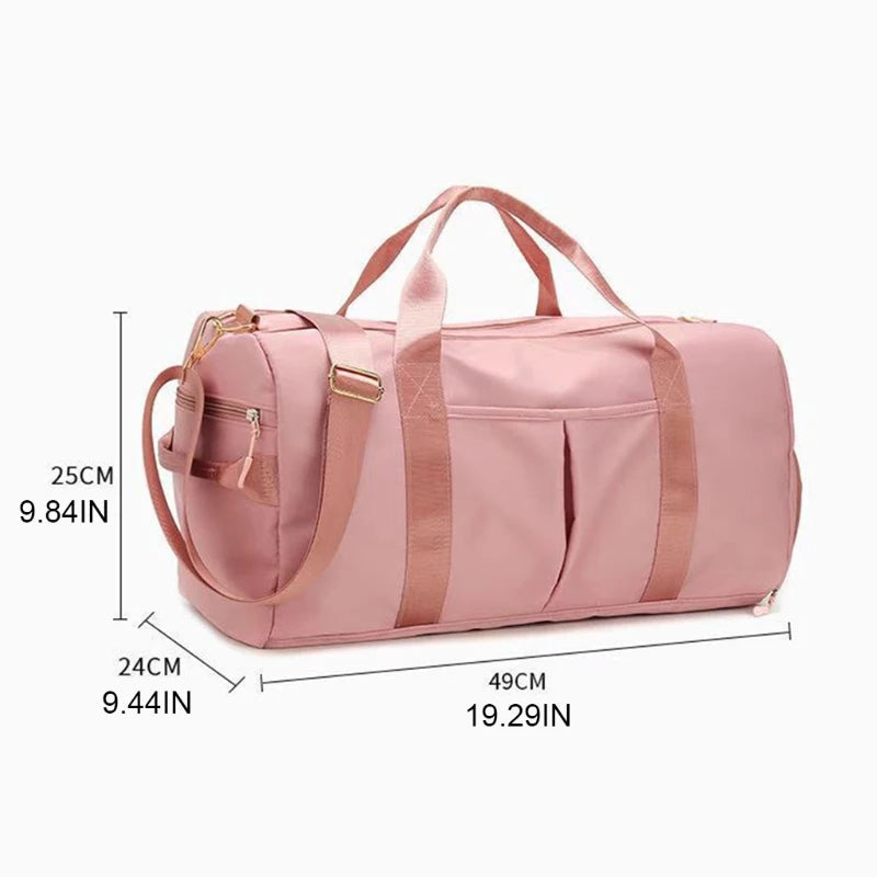 Bolsa de gimnasio para mujer con compartimento para zapatos – Yoga y viaje