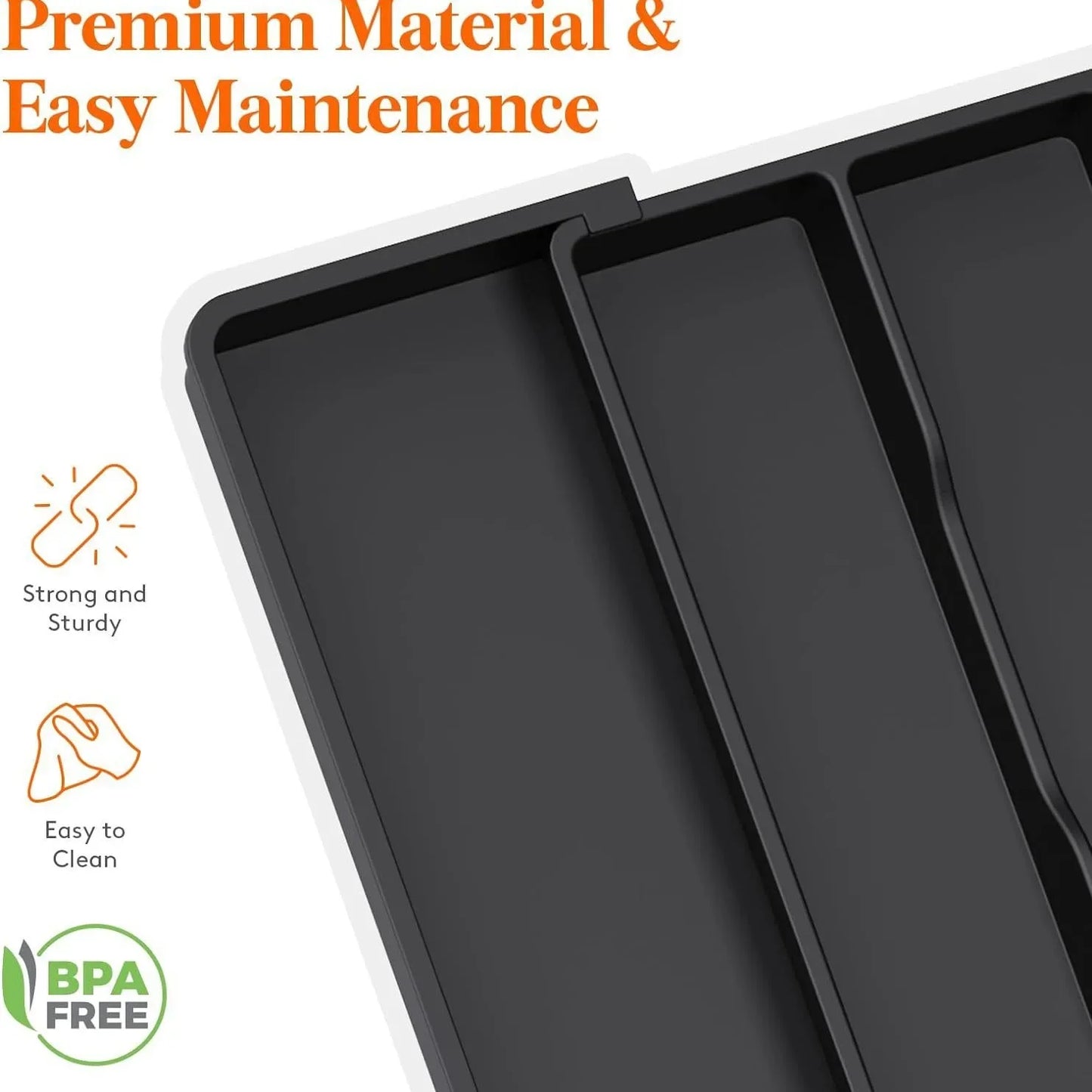 Organizador de Cajones para Cubiertos de Cocina – Expandible, Ajustable y Funcional