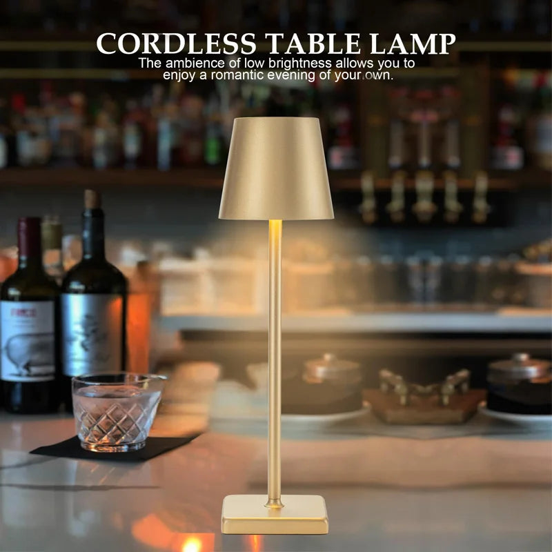 Lámpara LED de Escritorio Recargable USB – Táctil, Regulable y Decorativa
