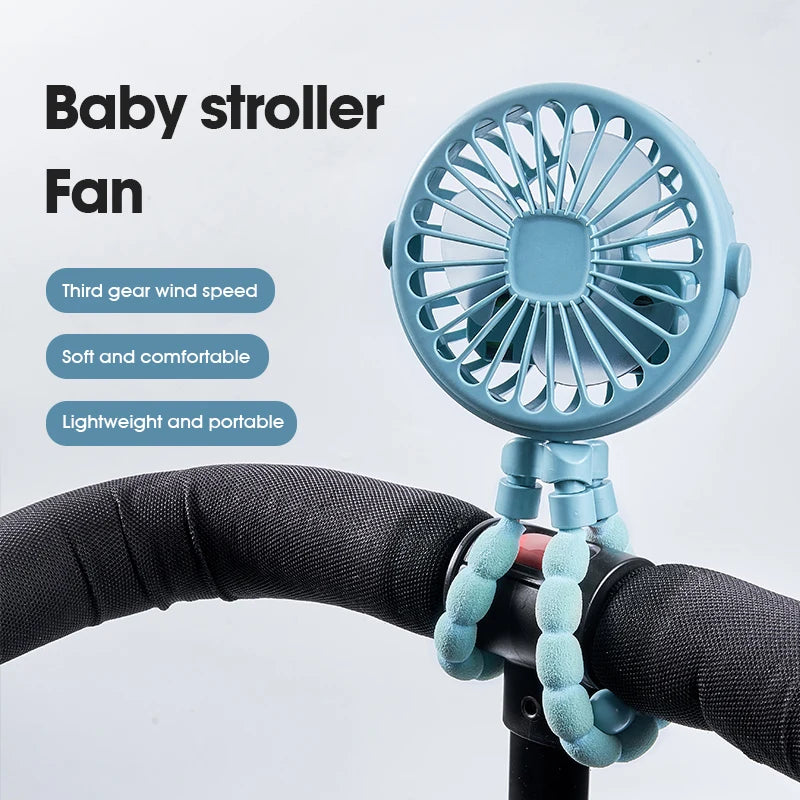 Ventilador Portátil Plegable Pulpo 5 en 1 – Silencioso, Flexible y Multifuncional