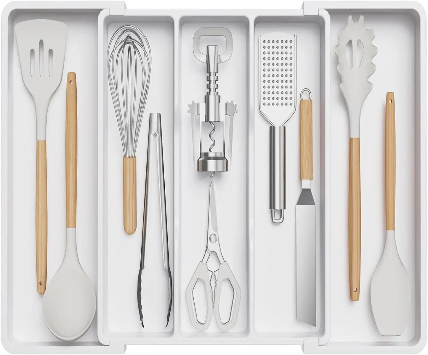Organizador de Cajones para Cubiertos de Cocina – Expandible, Ajustable y Funcional