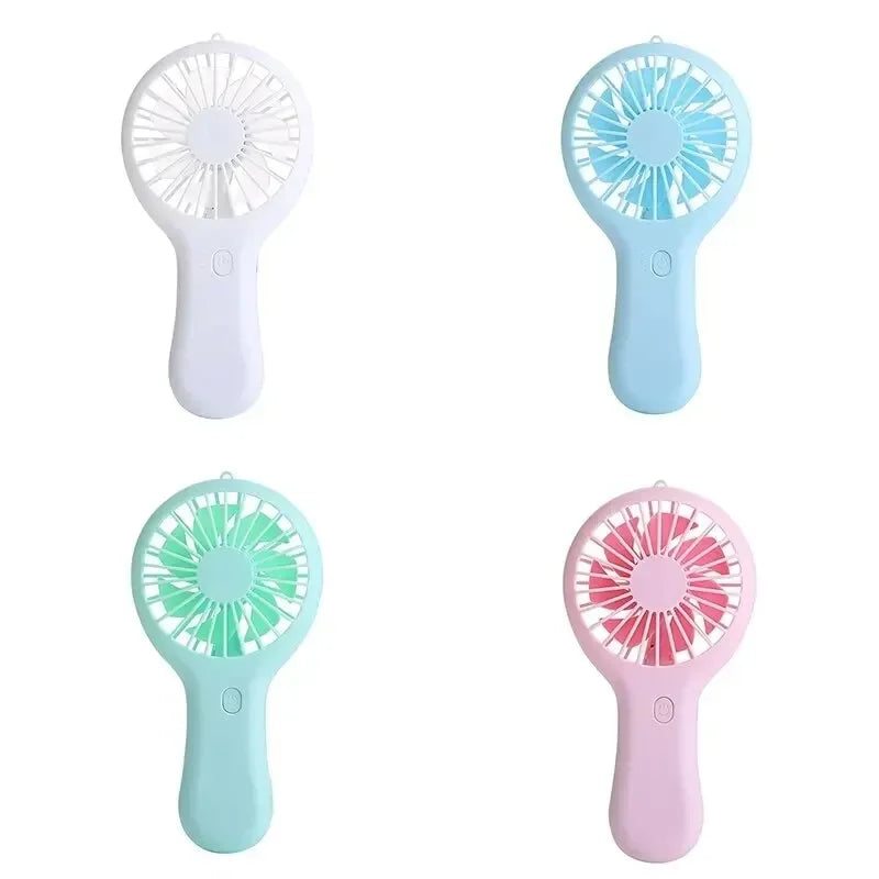 Ventilador Portátil de Mano USB Recargable con 3 Velocidades – Mini y Silencioso