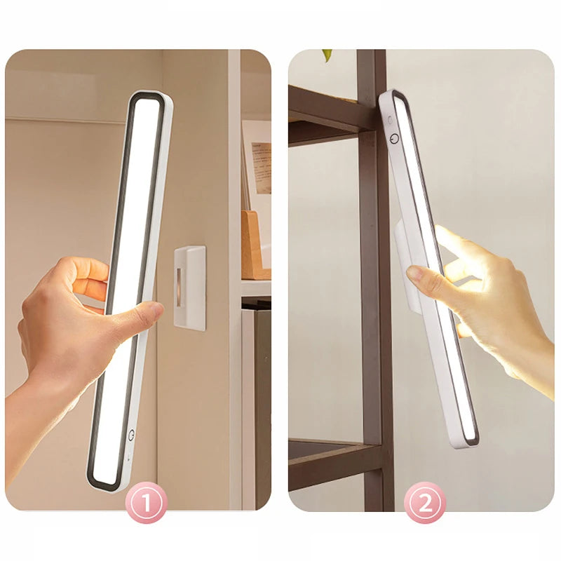 Lámpara de Escritorio LED Magnética Recargable USB – Luz Regulable 3 Tonos