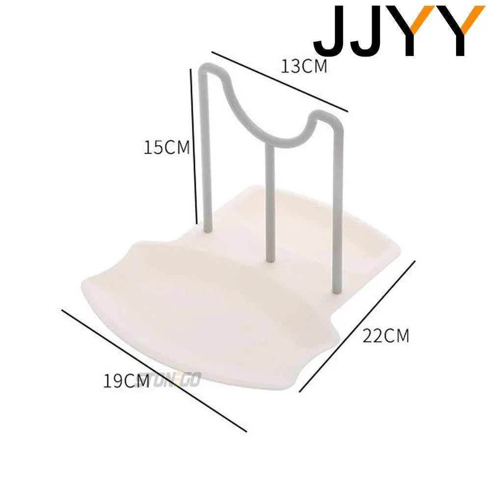 Organizador de cocina multifuncional 5 en 1 – Soporte antideslizante para tapa, espátula, cuchara, platos y utensilios