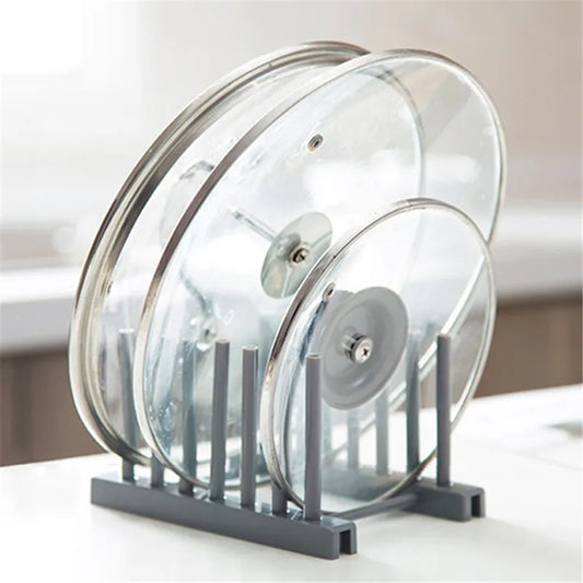 Soporte de cocina inoxidable para tapas, cucharas y platos – Multifunción