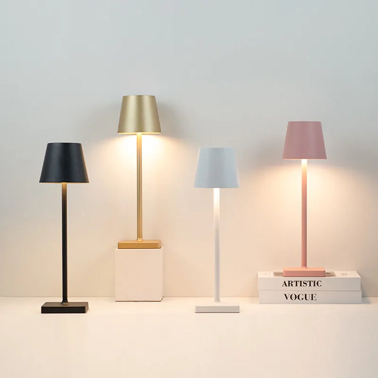 Lámpara LED de Escritorio Recargable USB – Táctil, Regulable y Decorativa