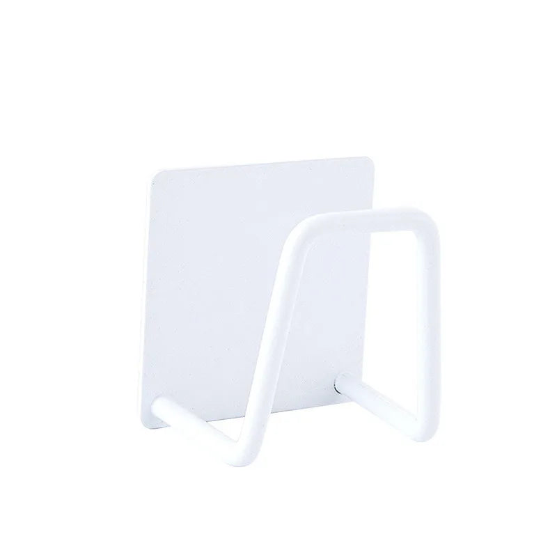 Organizador autoadhesivo de acero inoxidable para fregadero de cocina