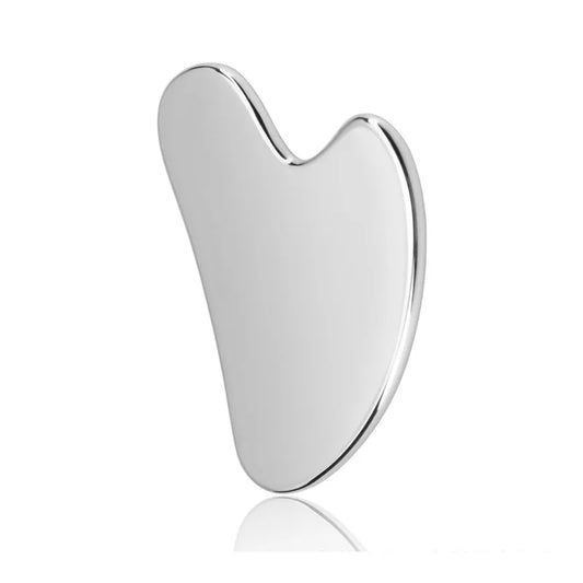 Masajeador Gua Sha de Acero Inoxidable – Placa de Raspado Facial y Corporal