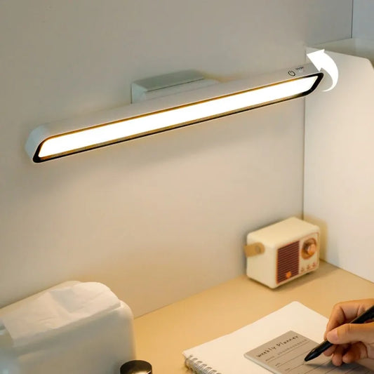 Lámpara de Escritorio LED Magnética Recargable USB – Luz Regulable 3 Tonos