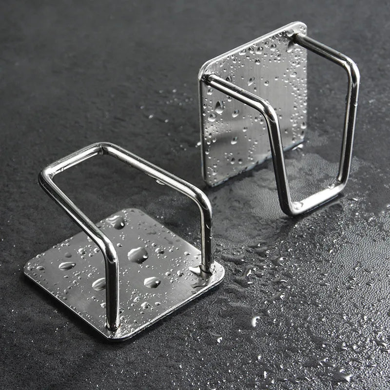 Organizador autoadhesivo de acero inoxidable para fregadero de cocina
