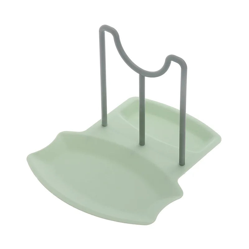Organizador de cocina multifuncional 5 en 1 – Soporte antideslizante para tapa, espátula, cuchara, platos y utensilios